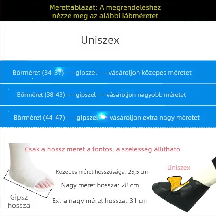 Health Protection Törés utáni gyógyulási cipővédők | Anyag: nyári háló, téli bőr melegítés | Súly: 250 g | A lábak melegen tartására