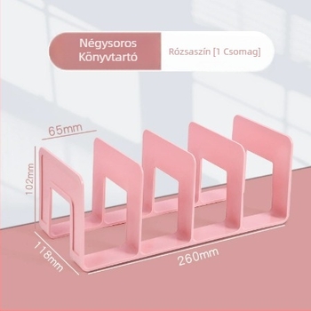 Műanyag függőleges négyrekeszes irattartó az irodába