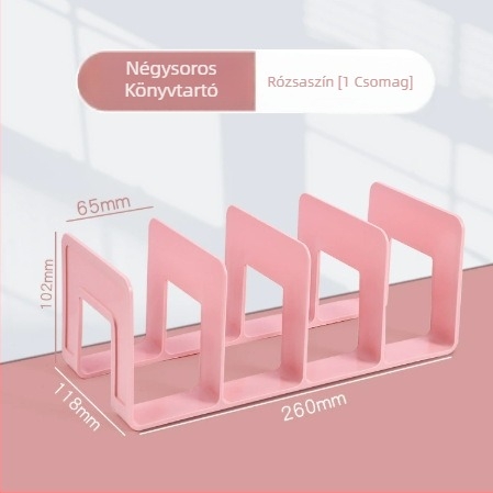 Műanyag függőleges négyrekeszes irattartó az irodába