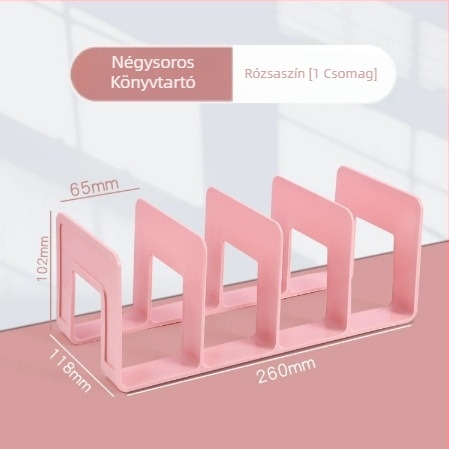 Műanyag függőleges négyrekeszes irattartó az irodába