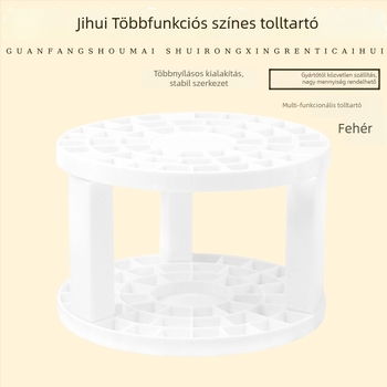 Gyerekeknek készült műanyag toll- és ecsettartó, levehető, többfunkciós