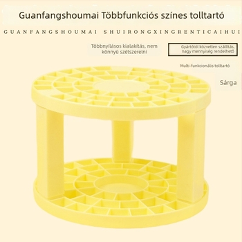 Gyerekeknek készült műanyag toll- és ecsettartó, levehető, többfunkciós