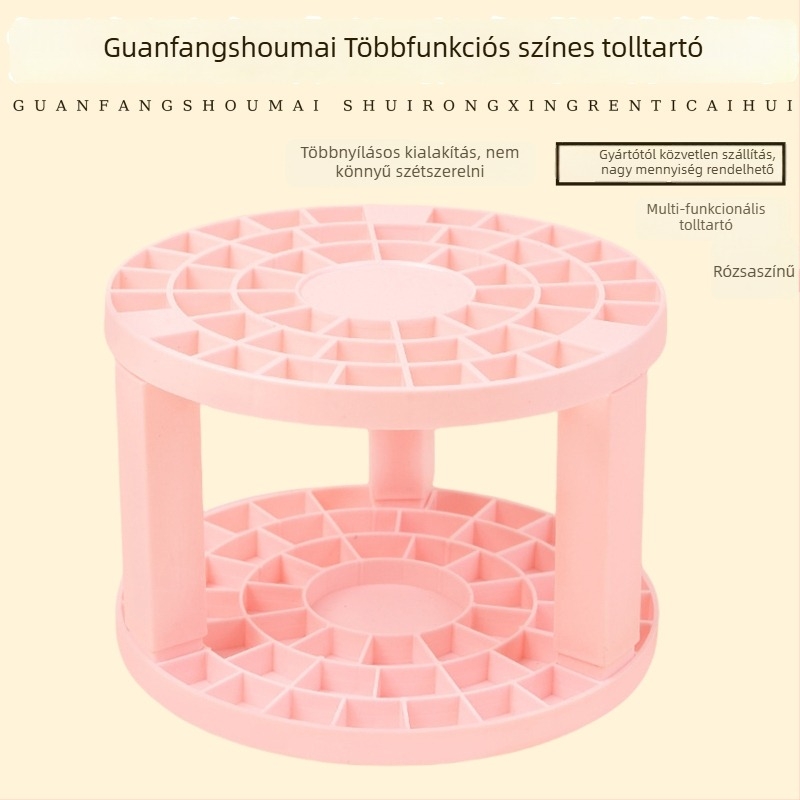 Gyerekeknek készült műanyag toll- és ecsettartó, levehető, többfunkciós