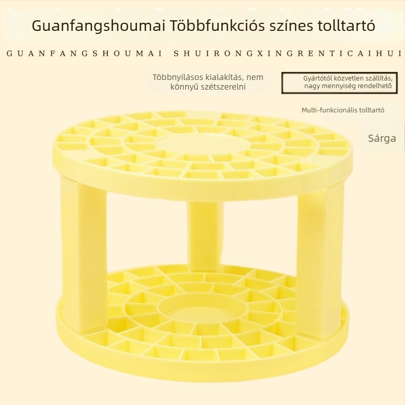 Gyerekeknek készült műanyag toll- és ecsettartó, levehető, többfunkciós