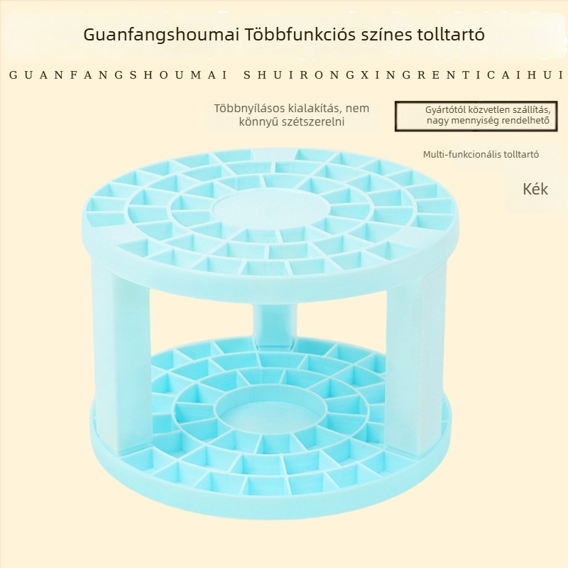 Gyerekeknek készült műanyag toll- és ecsettartó, levehető, többfunkciós