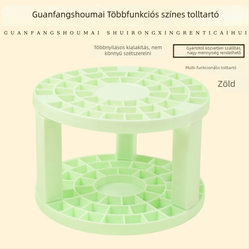 Gyerekeknek készült műanyag toll- és ecsettartó, levehető, többfunkciós