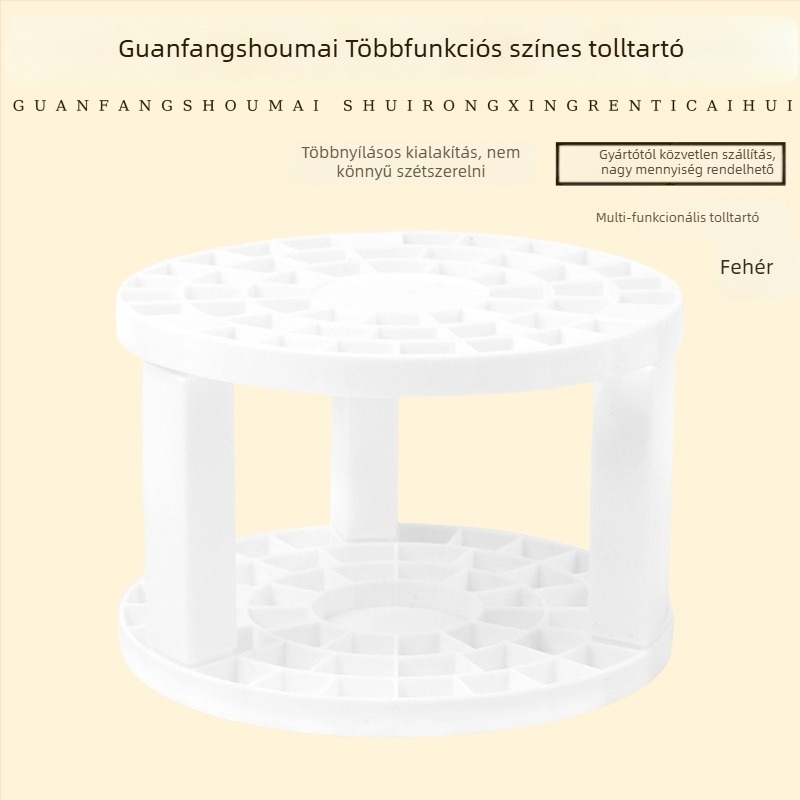 Gyerekeknek készült műanyag toll- és ecsettartó, levehető, többfunkciós