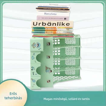 Irodai fájlpolc, 4 szintes, modell 8816, PP anyag