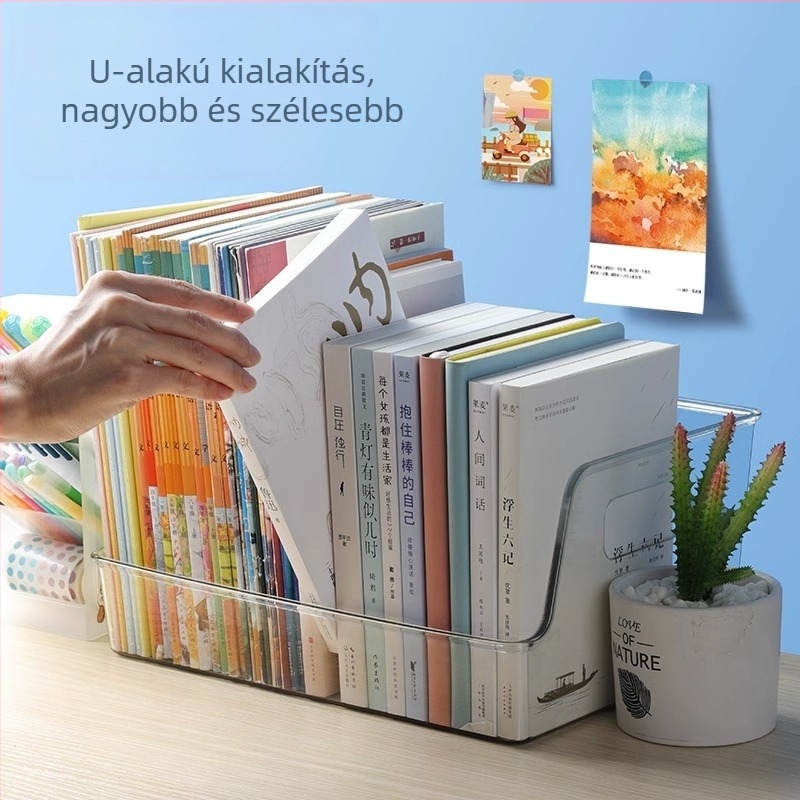 Asztali könyv tároló doboz, Yoshi, modell YKLSL, műanyagból, nettó tömeg 100