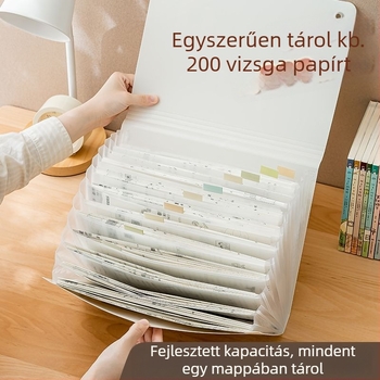 PP átlátszó album dokumentumok és díjak tárolására, SD-N325 modell, 13 oldal, nyomtatott logó, testreszabás elérhető