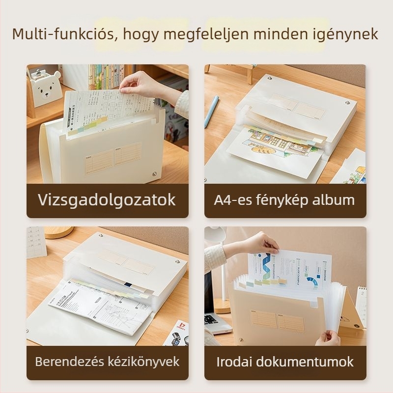 PP átlátszó album dokumentumok és díjak tárolására, SD-N325 modell, 13 oldal, nyomtatott logó, testreszabás elérhető