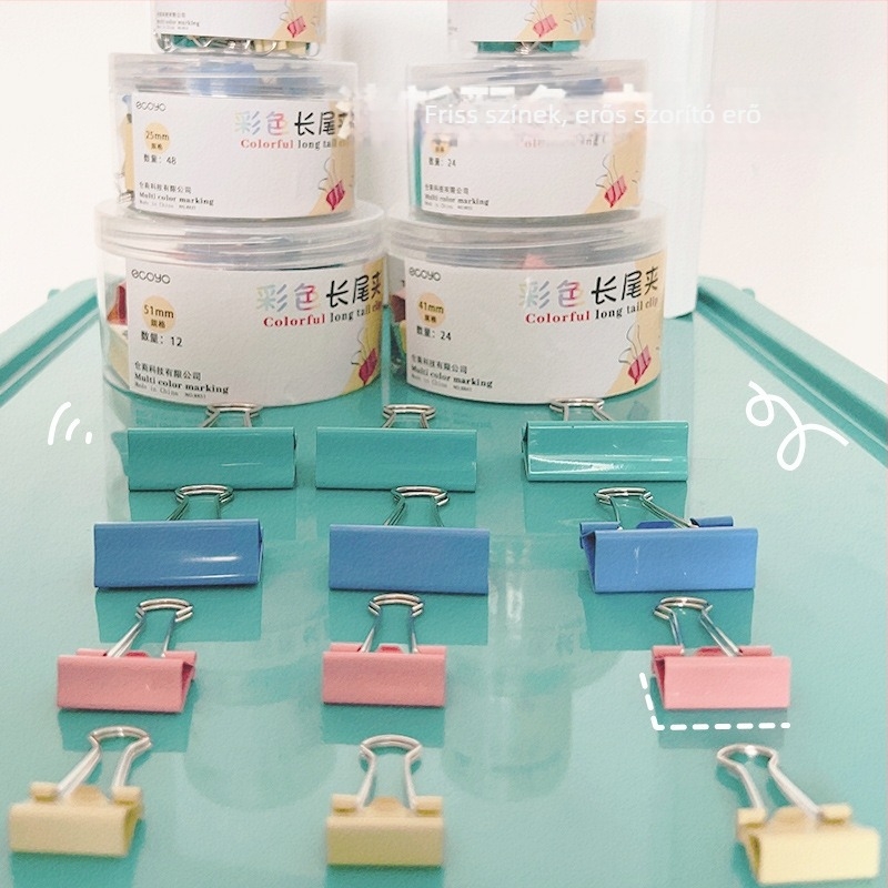 Fém dokumentumtartó kézi kivitel dovetail klippel és hosszú farokkal (Márka Warehouse; Anyag Fém; Típus: dokumentumtartó)