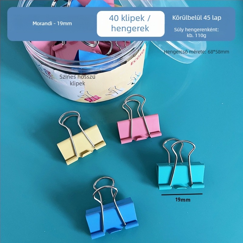 Fém dokumentumtartó kézi kivitel dovetail klippel és hosszú farokkal (Márka Warehouse; Anyag Fém; Típus: dokumentumtartó)