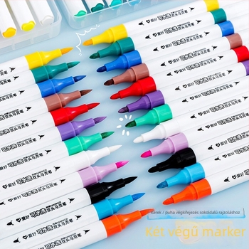 Hobby kettős végű akril marker toll az iskolakezdéshez és ajándék a diákoknak