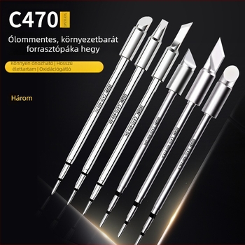 Bozan 470 sorozat – Forrasztóhegy melegítő maggal; formák: horseshoe, round, pointed, flat – Nagy teljesítményű, univerzális