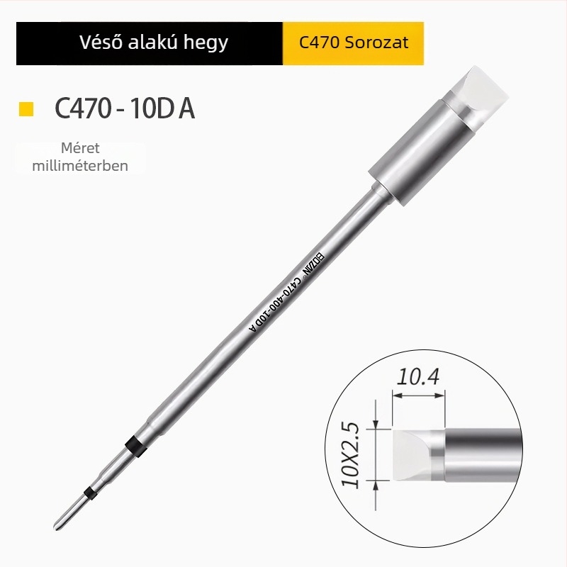 Bozan 470 sorozat – Forrasztóhegy melegítő maggal; formák: horseshoe, round, pointed, flat – Nagy teljesítményű, univerzális