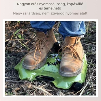 Kültéri összecsukható víz táska, 8 L kapacitás, PE/TPE anyag, egyszerű stílus, kempingezéshez