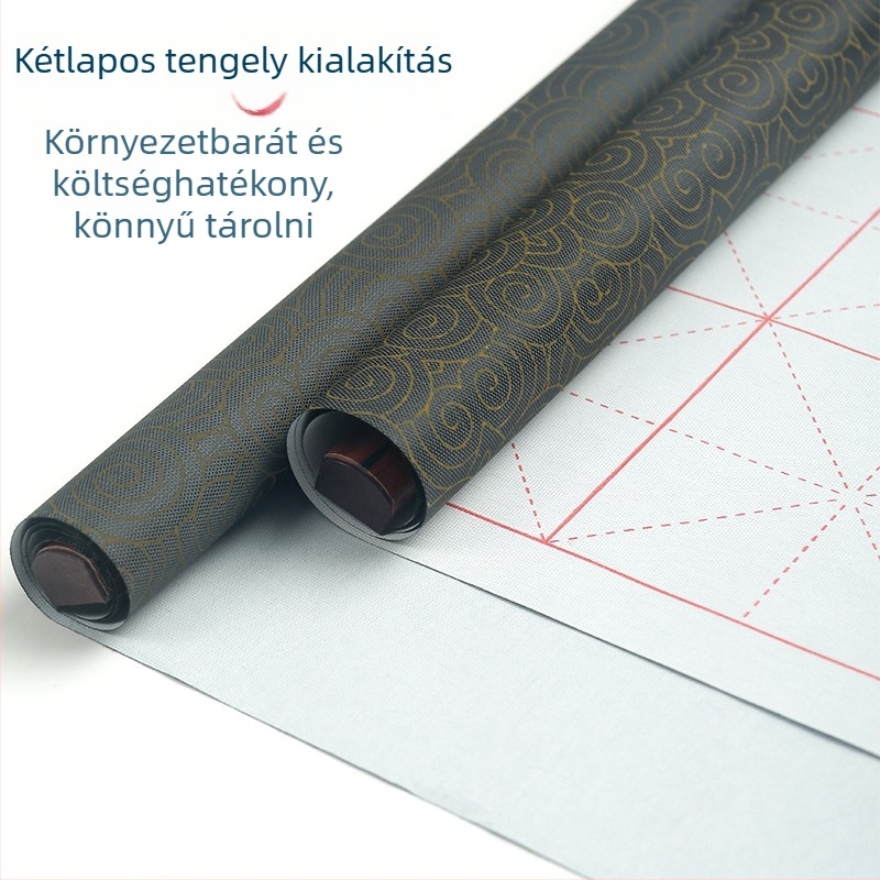 Kaligráfiai gyakorló készlet vízírás vászonnal és görgős axissal (Sorozat: Water Writing Cloth; Anyag: Nyomtatott Oxford vászon; Cél: Kaligrafia gyakorlása; Forma: Téglalap)