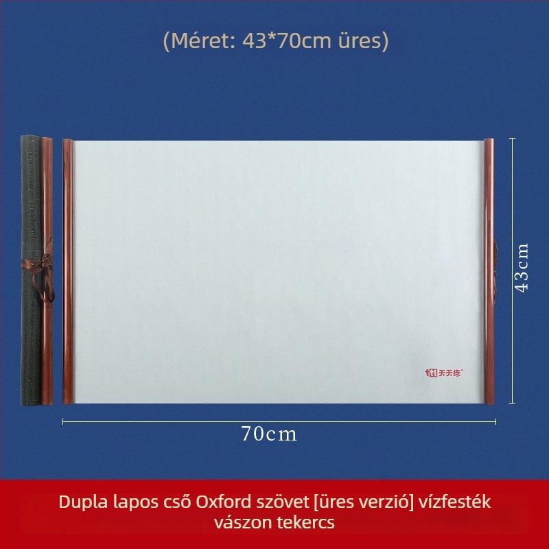 Kaligráfiai gyakorló készlet vízírás vászonnal és görgős axissal (Sorozat: Water Writing Cloth; Anyag: Nyomtatott Oxford vászon; Cél: Kaligrafia gyakorlása; Forma: Téglalap)