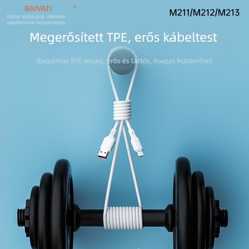 Gyors töltésű adatkábel Lightning, Micro-USB és Type-C csatlakozókkal - max. 6A, QC protokoll kompatibilis, 3C tanúsítvány 2025260907000010