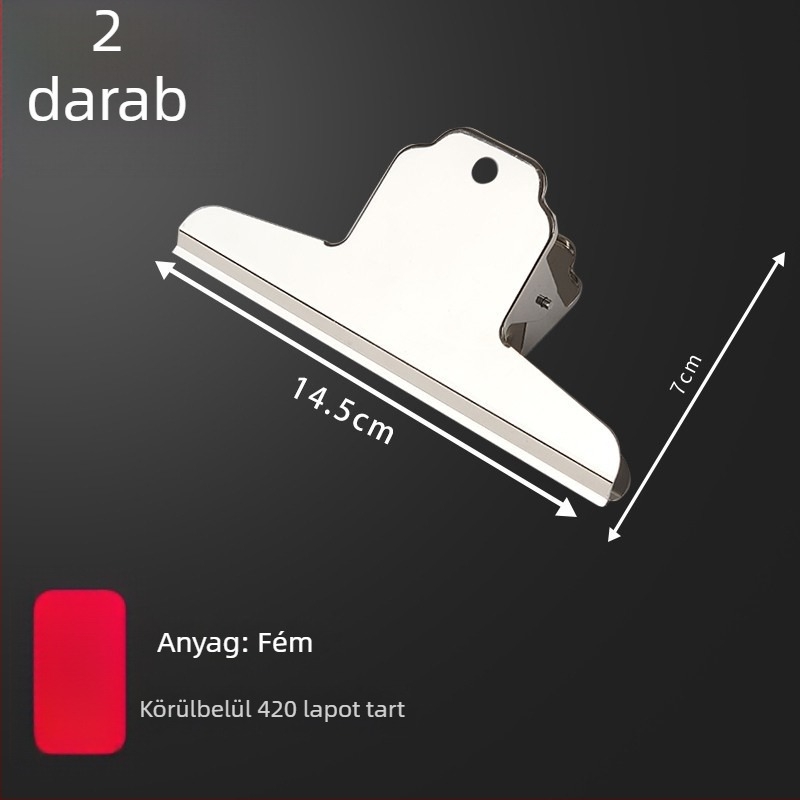 Jegytartó, fém, LC5212, Go grass, klipsz-stílusú rendező