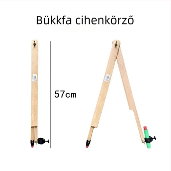 Fából készült háromszögvonalzó készlet rajztáblával és fogantyúval, többfunkciós oktatási eszköz szögmérővel és körzővel, 1 kg