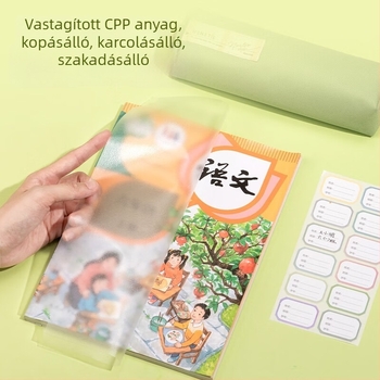 Deli könyvborítók, Kraft papírból, átlátszóak, az 1. osztálynak teljes készlet, vastag matt védőborítások