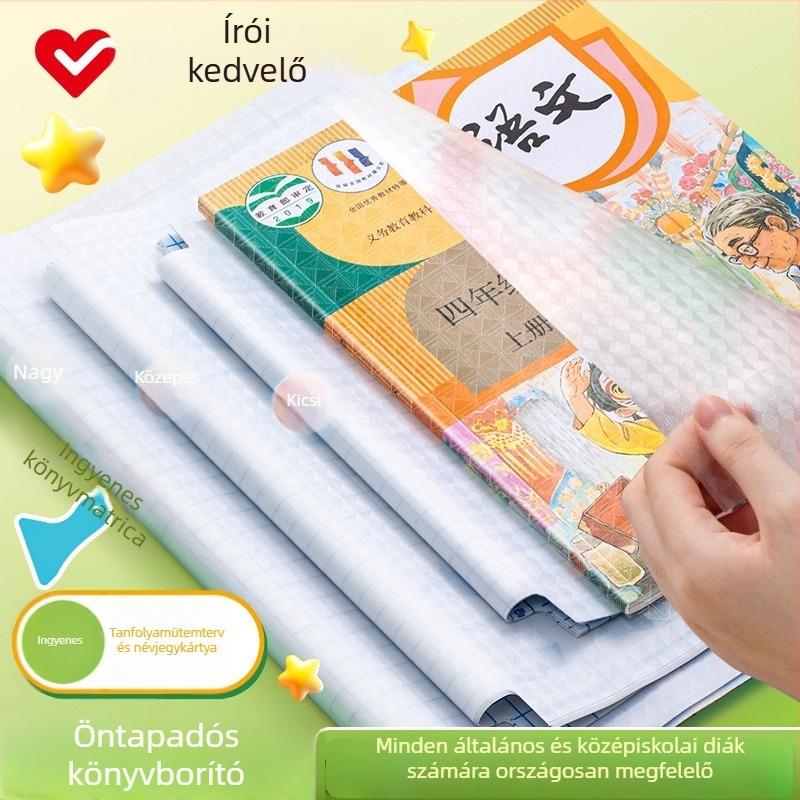 Hobby átlátszó önadhéziós könyvborító, műanyagból, vízálló és kopásálló