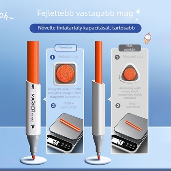 Deli 70816 Gyerekeknek mosható akvarell markerok, műanyag ház, alapcsomagolás