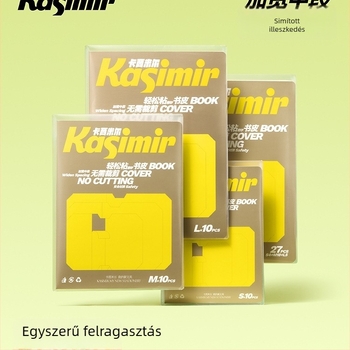 Öntapadó matt, átlátszó könyvborító az I–II. osztályosoknak – szegmentált kialakítás, könnyű felhordás, 2025-ös új stílus; ajándékba megfelelő az osztálytársaknak