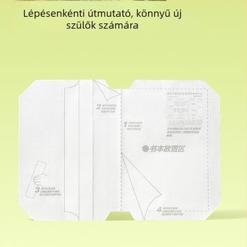 Öntapadó matt, átlátszó könyvborító az I–II. osztályosoknak – szegmentált kialakítás, könnyű felhordás, 2025-ös új stílus; ajándékba megfelelő az osztálytársaknak