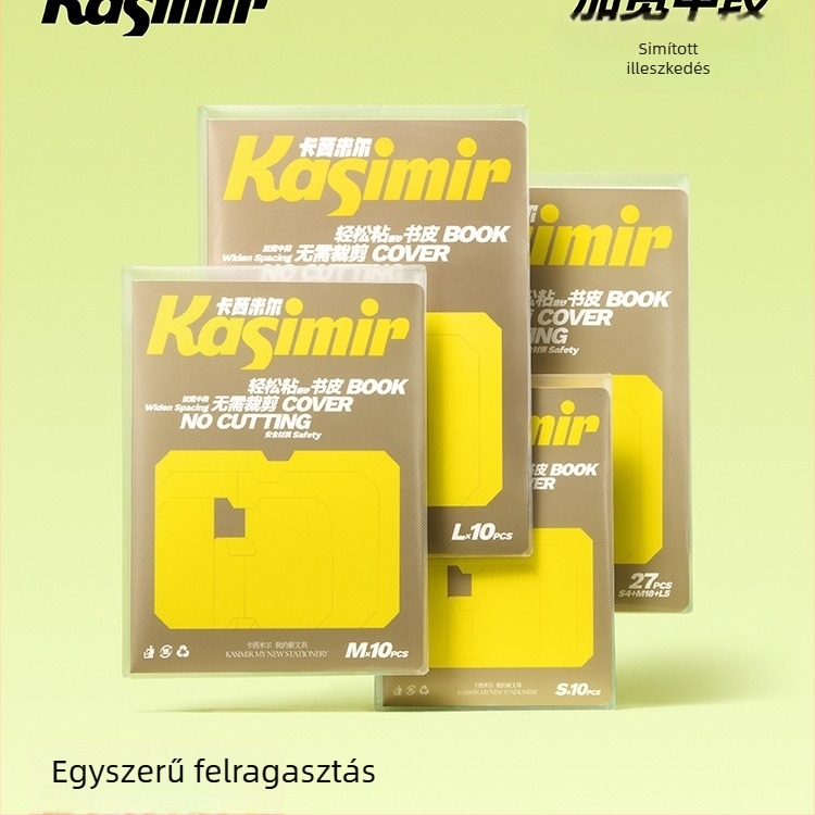 Öntapadó matt, átlátszó könyvborító az I–II. osztályosoknak – szegmentált kialakítás, könnyű felhordás, 2025-ös új stílus; ajándékba megfelelő az osztálytársaknak