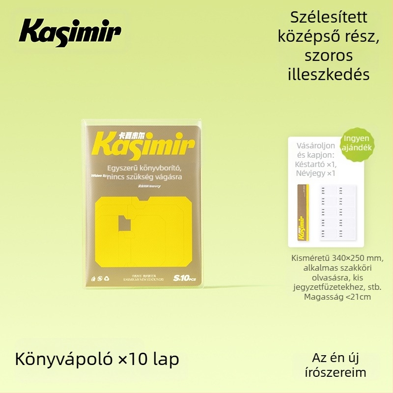 Öntapadó matt, átlátszó könyvborító az I–II. osztályosoknak – szegmentált kialakítás, könnyű felhordás, 2025-ös új stílus; ajándékba megfelelő az osztálytársaknak