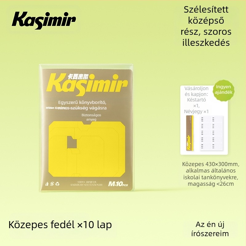 Öntapadó matt, átlátszó könyvborító az I–II. osztályosoknak – szegmentált kialakítás, könnyű felhordás, 2025-ös új stílus; ajándékba megfelelő az osztálytársaknak