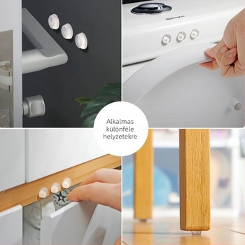 Szilikon ütközésgátló részecskék szekrényajtókhoz és bútorokhoz – csendes ütéscsillapítás, puffpadok és csúszásmentes talpak