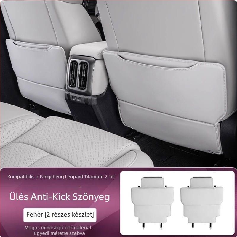 Autó hátsó ülés védő — bőr, hab töltet, logónyomtatás, testreszabható, minden évszakhoz megfelelő.