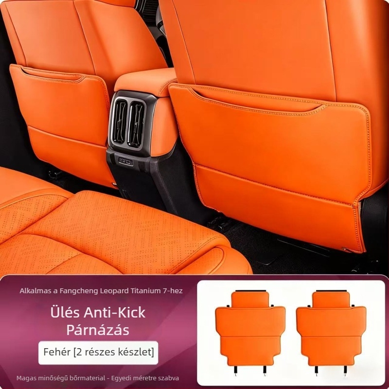 Autó hátsó ülés védő — bőr, hab töltet, logónyomtatás, testreszabható, minden évszakhoz megfelelő.