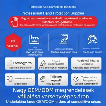 GYMDA egyszer használatos nitril kesztyűk polgári használatra, kopásállóak, csúszásmentesek, sav-bázis ellenállóak, megvastagított