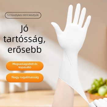 Egyszer használatos nitril kesztyűk, 7 g minden egyes darabra, a Super Protective márkától, ipari munka, élelmiszer-szolgáltatás, laboratóriumi kutatások és háztartási használatra