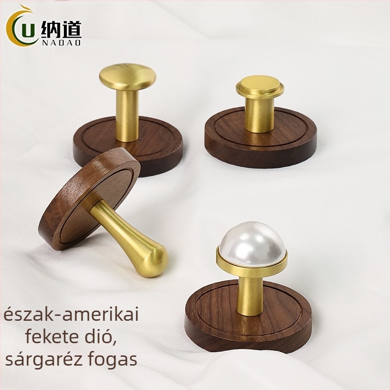 Diófa vákuumos vállfa – rézötvözet, forgácsolt kivitel, univerzális rögzítés, fúrás nélkül, modell 1616-1623/1628/1629