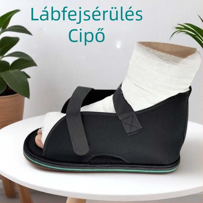 EVA védőcipő lábfej-törésekhez, modell 025, állítható, nyitott felépítés