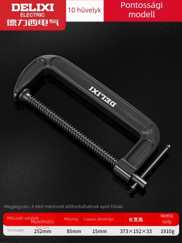 G-formájú asztalos szorító, nehéz kivitelű fém szorító bútorok gyártásához és kézműves tevékenységekhez