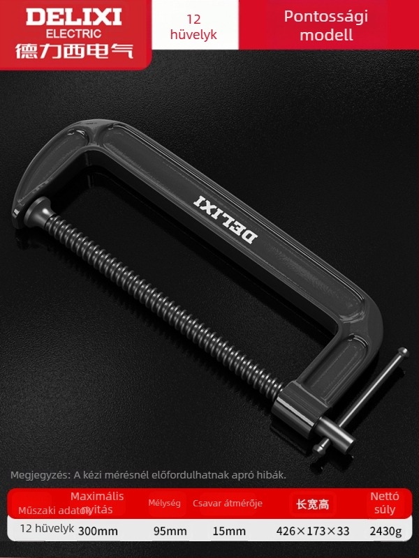 G-formájú asztalos szorító, nehéz kivitelű fém szorító bútorok gyártásához és kézműves tevékenységekhez