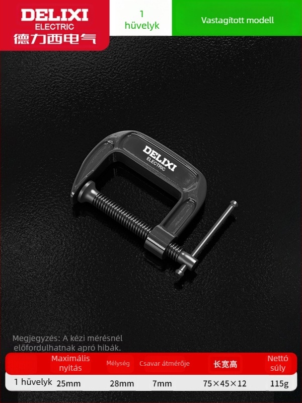 G-formájú asztalos szorító, nehéz kivitelű fém szorító bútorok gyártásához és kézműves tevékenységekhez