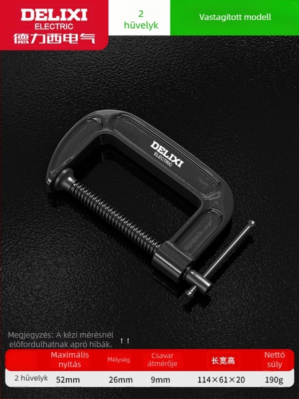 G-formájú asztalos szorító, nehéz kivitelű fém szorító bútorok gyártásához és kézműves tevékenységekhez