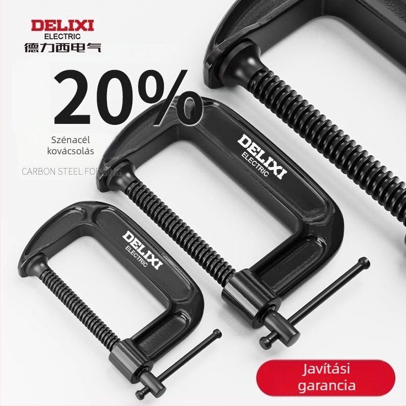 G-formájú asztalos szorító, nehéz kivitelű fém szorító bútorok gyártásához és kézműves tevékenységekhez