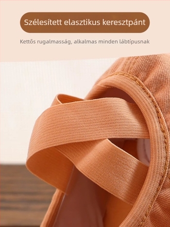 Gyerekeknek szóló balettcipő lányoknak, PU talppal, pamut felsőrésszel, lélegző, stabilitás, balett edzéshez