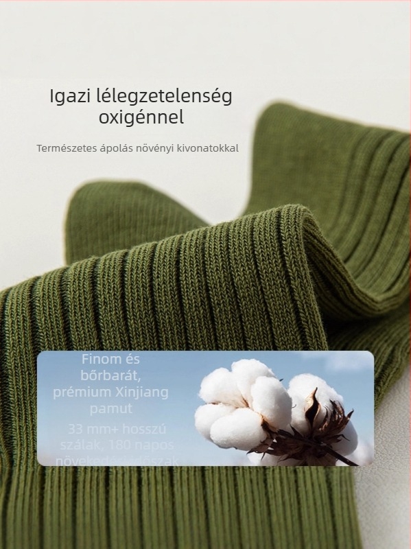 Kisgyermekek pamut zokni őszi–téli időszakra, dupla tű kötés, natúr fa szín, középmagas hosszúságú, 6–12 évesek.