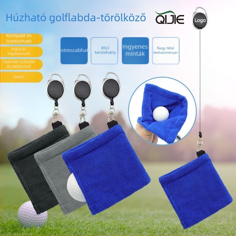 Golf törölköző mikroszálból, 260 g, kevert fonal, 32 szál, gyors nedvszívás 5–10 s