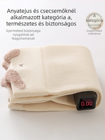 Baba térdvédők mászáshoz - A osztályú biztonság, Modell YR25Q-15032, Combed pamut, Jacquard kötés, Kézzel varrt varrások